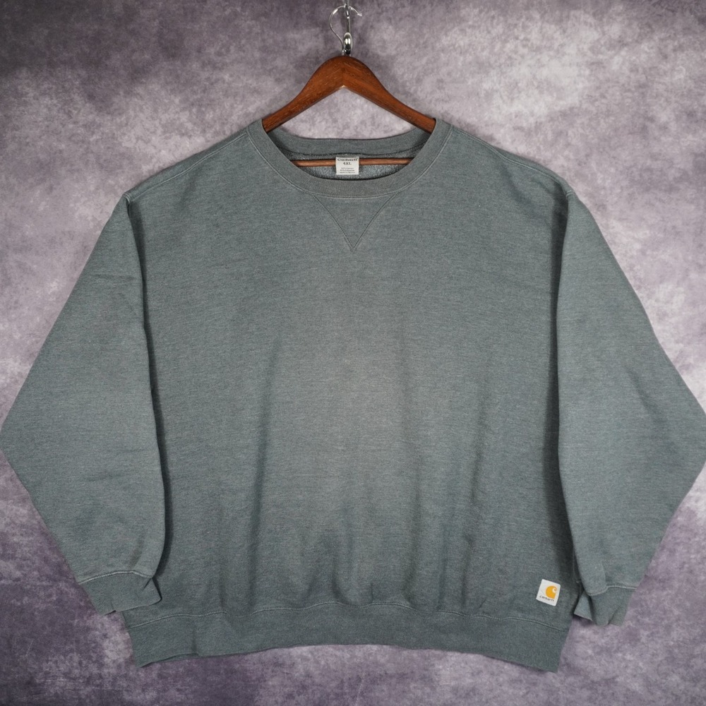 Carhartt Men's 4XL Loose Fit Crewneck Sweatshirt Gray